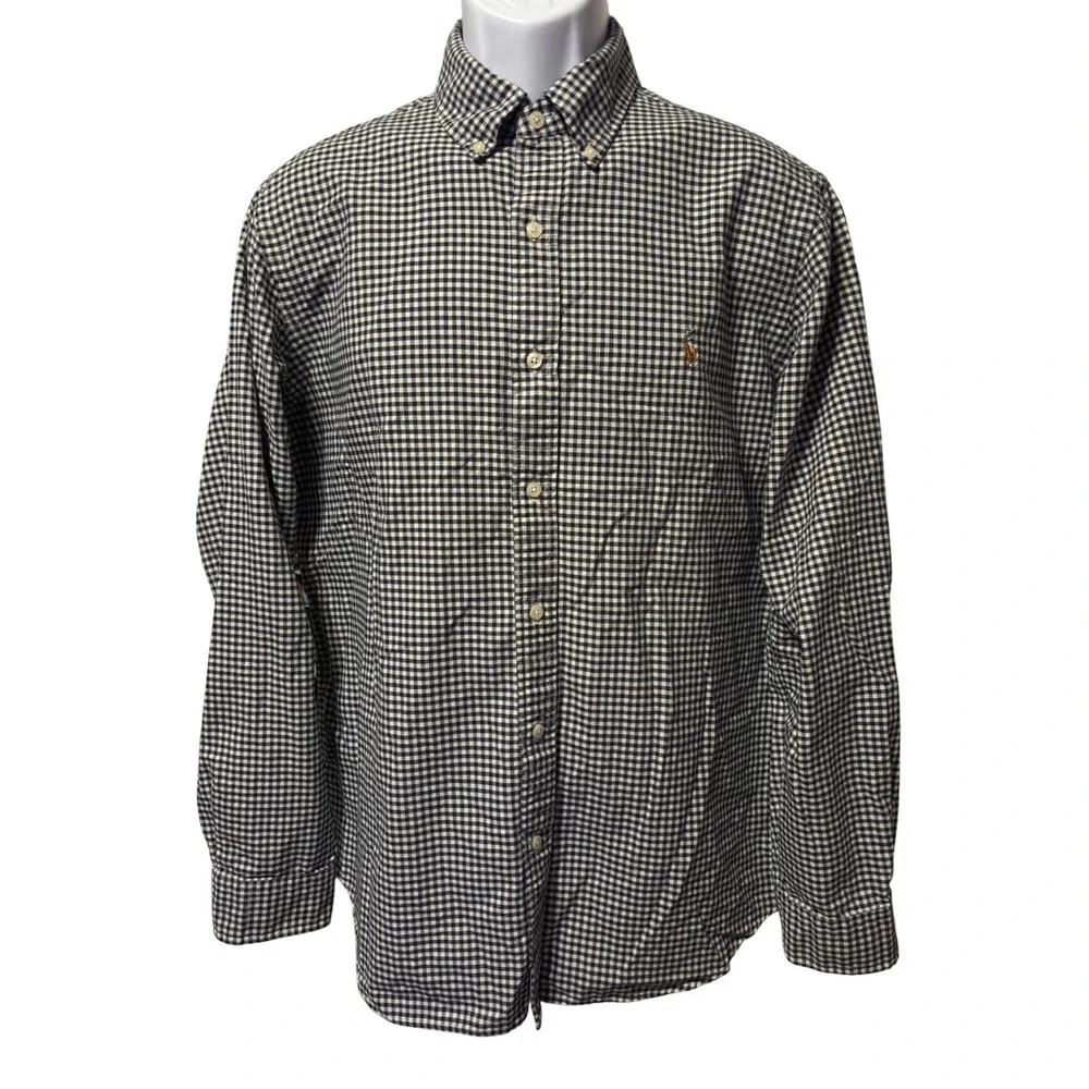 Polo Ralph Lauren Men's Classic Fit Gingham‎ Button Down Shirt Size L